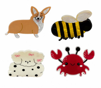 BROCHE DE PELO-FIGURAS