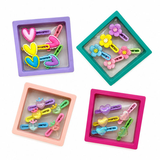 SET DE HEBILLAS CON APLIQUE