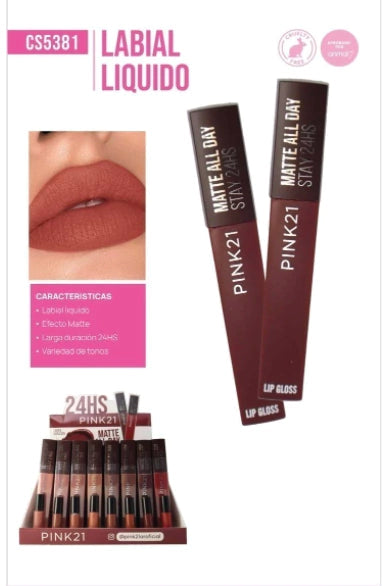 LABIAL LIQUIDO 24HS