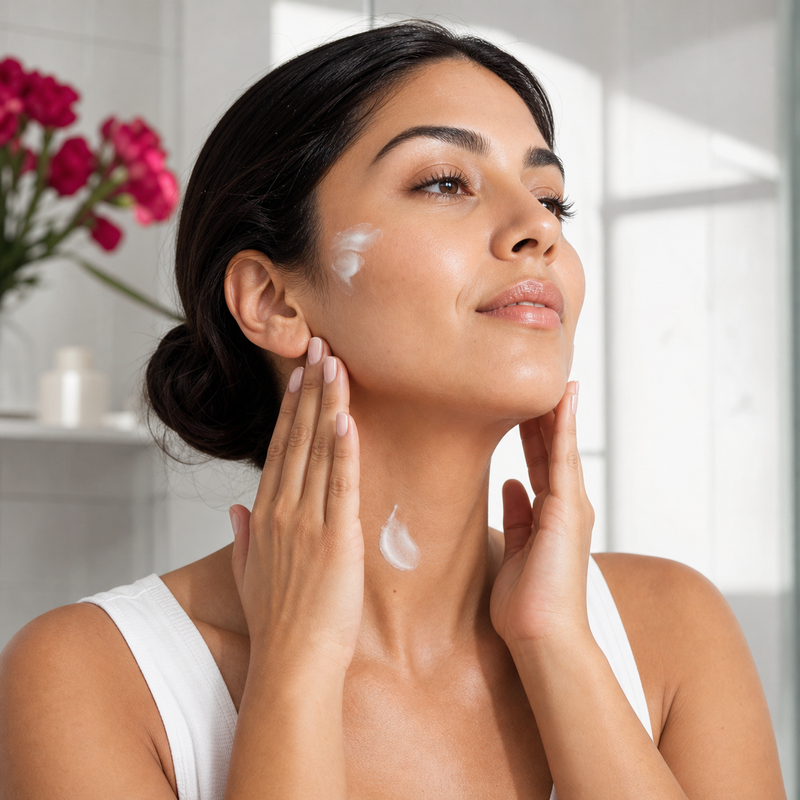 crema facial blanqueadora masajear