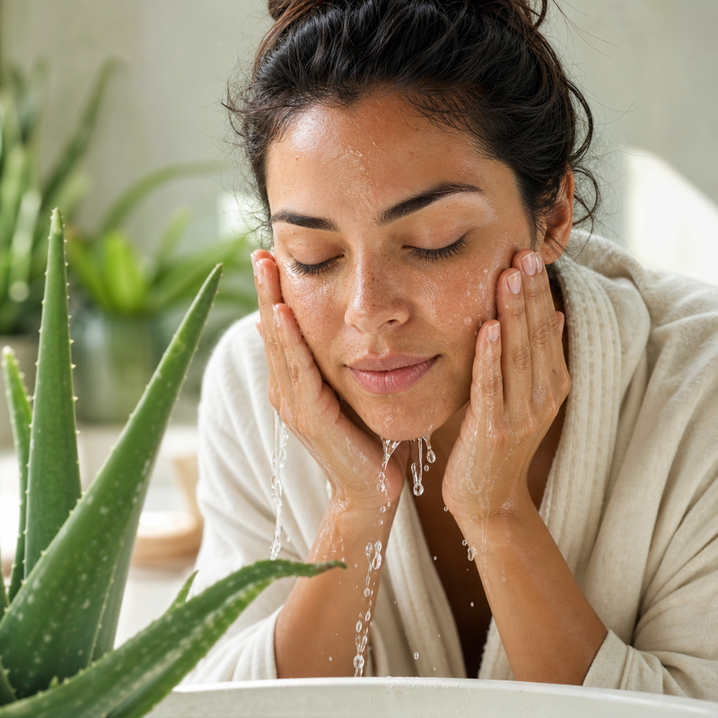exfoliante aloe humedecer
