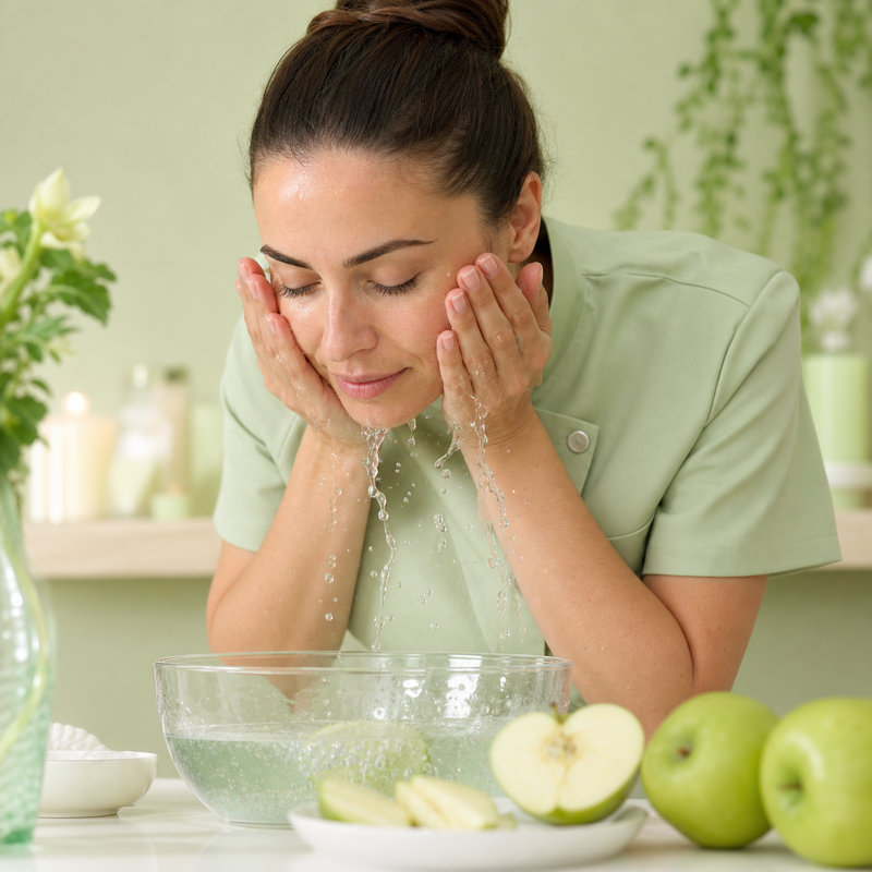 gel exfoliante manzana humedecer